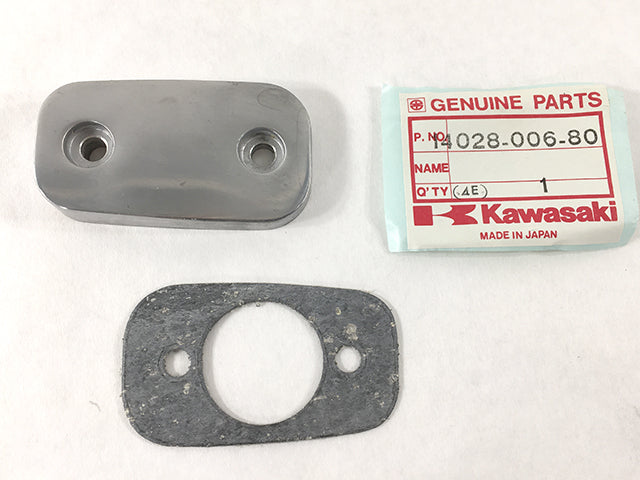 14028-006-80 NOS Kawasaki Clutch Adjustment Cover Cap With Gasket KZ550
