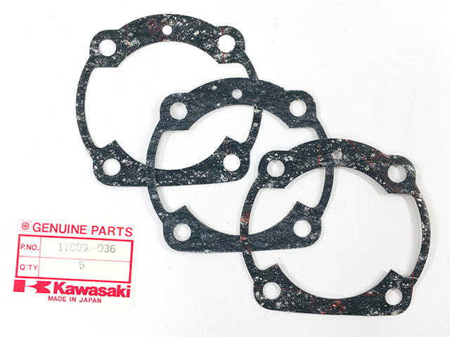 11009-036 NOS Kawasaki KH400 S3 Base Gasket Set of 3