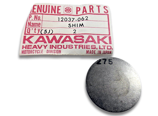 12037-062 NOS Kawasaki KZ750B Valve Shim 2.75 Twin Cylinder Shim