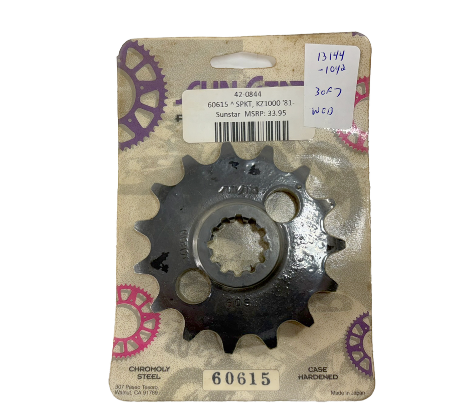 13144-1042 Kawasaki KZ1000J Front Engine Sprocket 15T KZ1000R