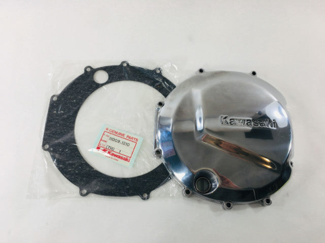 14032-1047 OEM Kawasaki KZ1100 Clutch Cover with Gasket and Oil Level Gauge KZ1000J