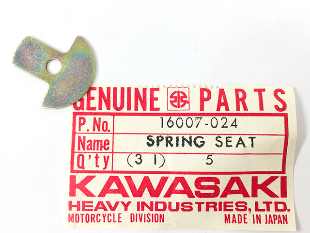 16007-024 NOS Kawasaki F6 F7 Carburetor Slide Spring Seat