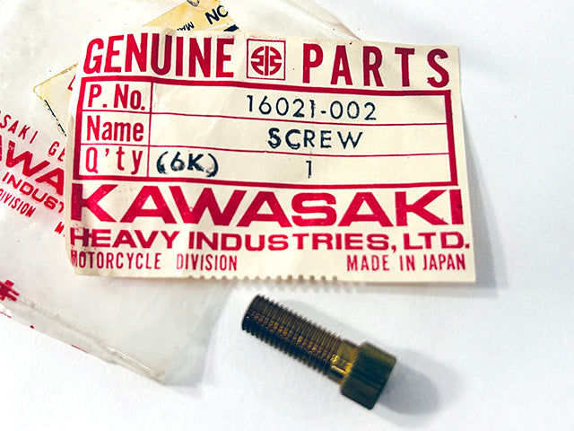 16021-002 NOS H1 500 Kawasaki Throttle Stop Screw