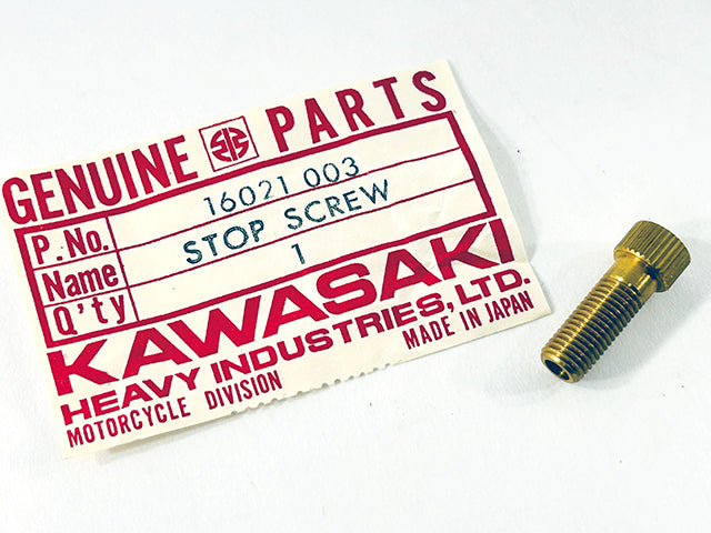 16021-003 NOS H1 500 Kawasaki Throttle Stop Screw