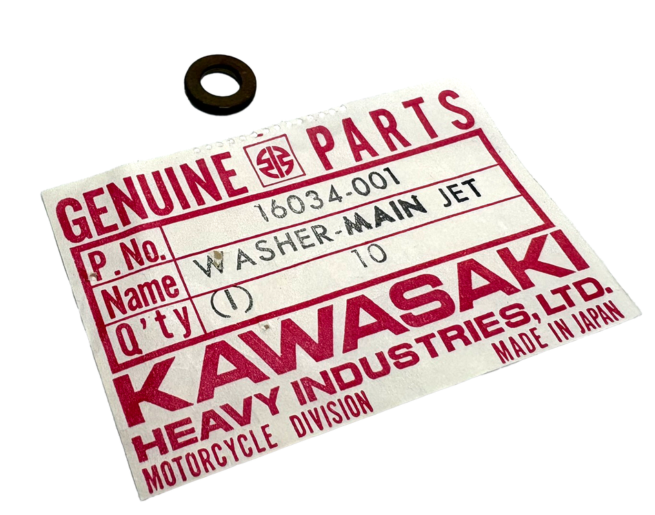NOS Kawasaki H1 H2 Main Jet Washer