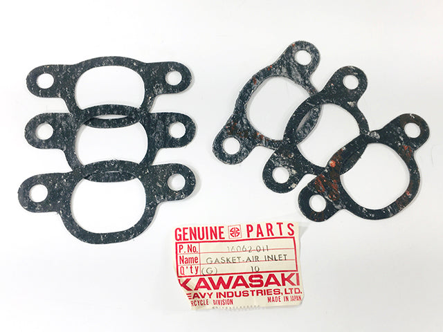 16062-011 NOS Kawasaki H1 500 Intake Gasket 6 Pack