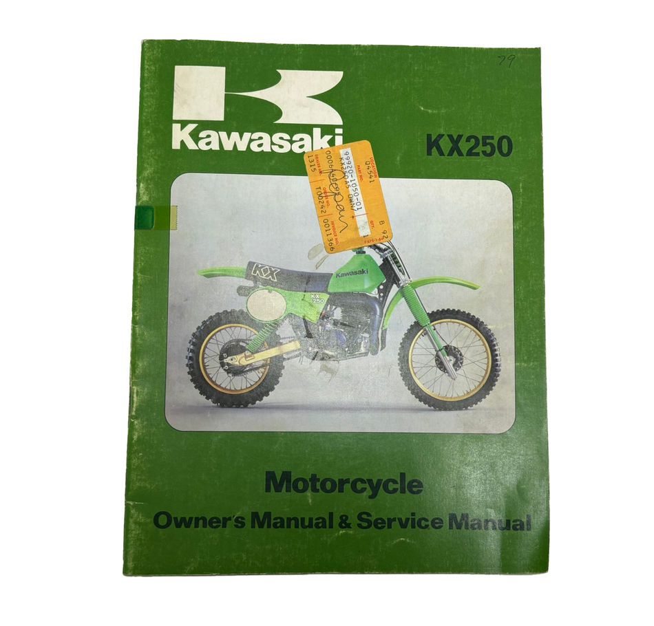 1979 Kawasaki KX250 Owners/Service Manual 99920-1050-01