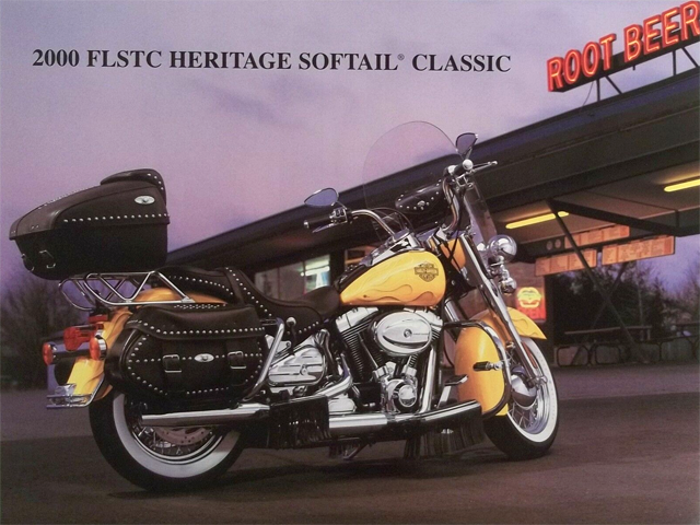 Harley Accessory Sheet 2000 FLSTC Heritage Softail Classic COLOR PHOTO