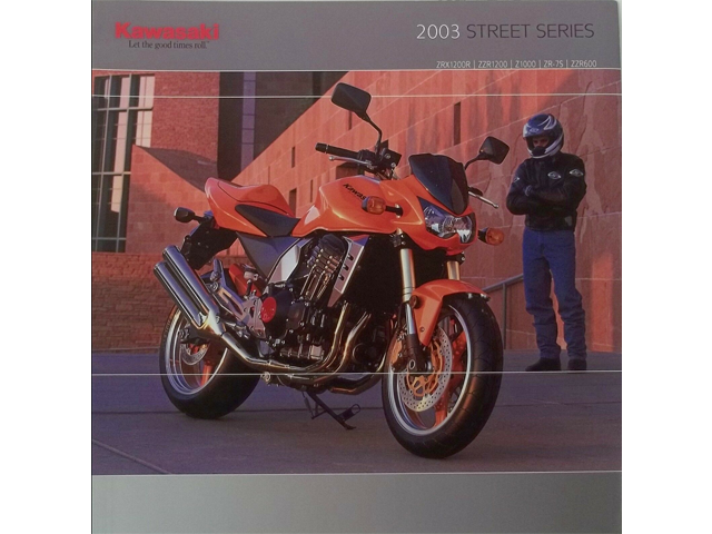 Kawasaki Street Series Year 2003 Motorcycle Sales Brochure Catalog Eddie Lawson