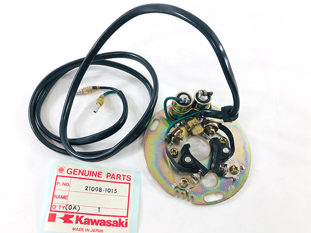 21008-1015 NOS Kawasaki KZ550 Breaker Plate with Points and Condensers