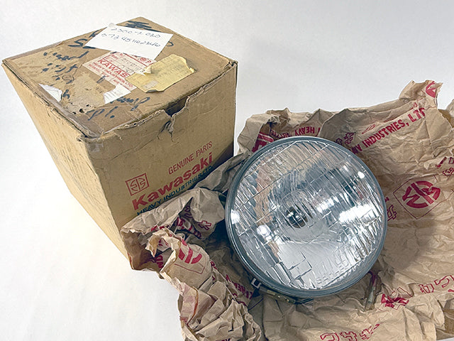 23007-030 NOS Kawasaki S2 350 Sealed Beam Headlight Unit