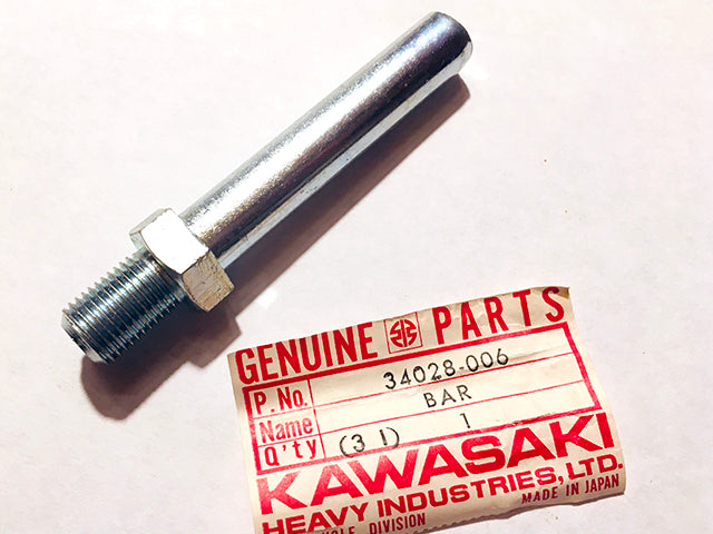 34028-006 NOS Kawasaki MB1 Rear Footrest Bar