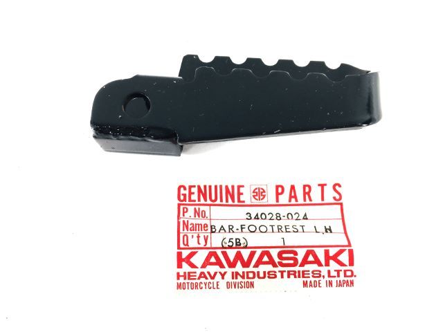 34028-024 NOS Kawasaki KD80 LH Footrest Bar