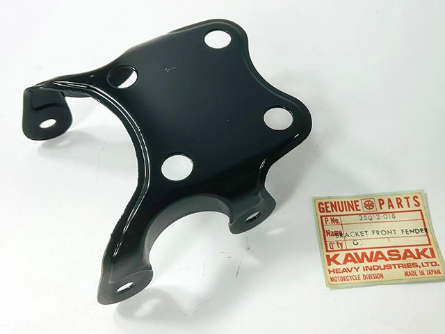 35012-018 NOS Kawasaki G5, KE100, KV100 Front Fender Bracket