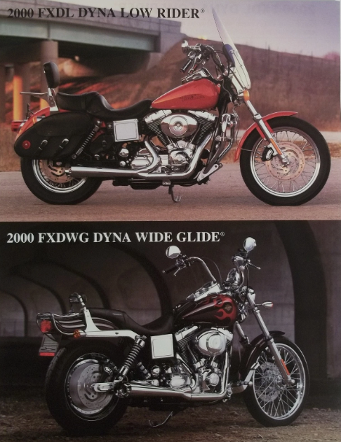 Harley Accessory Sheet 2000 FXDL Dyna Low Rider FXDWG Dyna Wide Glide PHOTOS