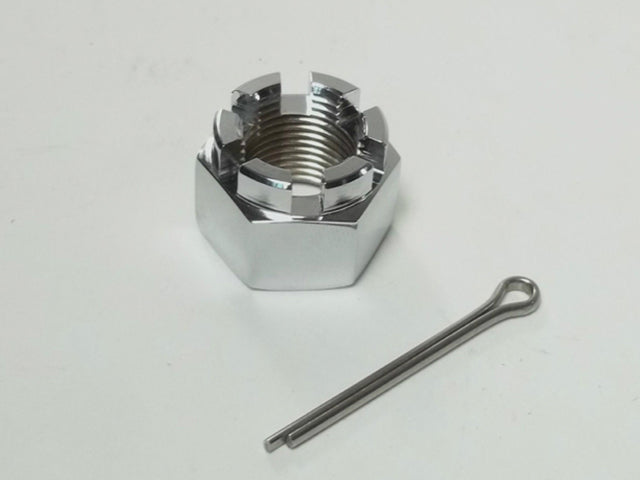 42045-018 Chrome Rear Axle Nut with Cotter Pin