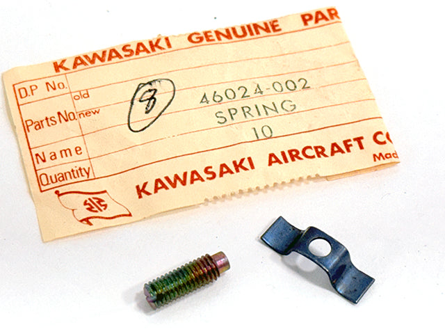 46024-002 NOS Kawasaki W1/W2 Throttle Grip Spring with Set Screw