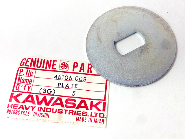46106-008 NOS Kawasaki Steering Damper Plate
