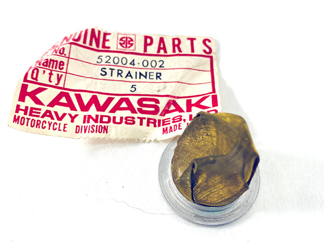 52004-002 NOS Kawasaki Oil Tank Cap Strainer