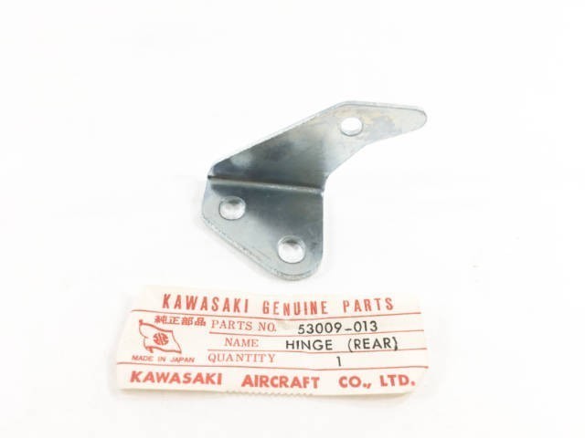 53009-013 NOS Kawasaki H1 500 Rear Seat Hinge 69-72 Silver