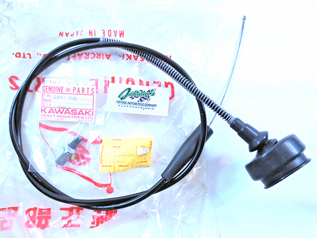 54012-1046 NOS Kawasaki KX125 Throttle Cable