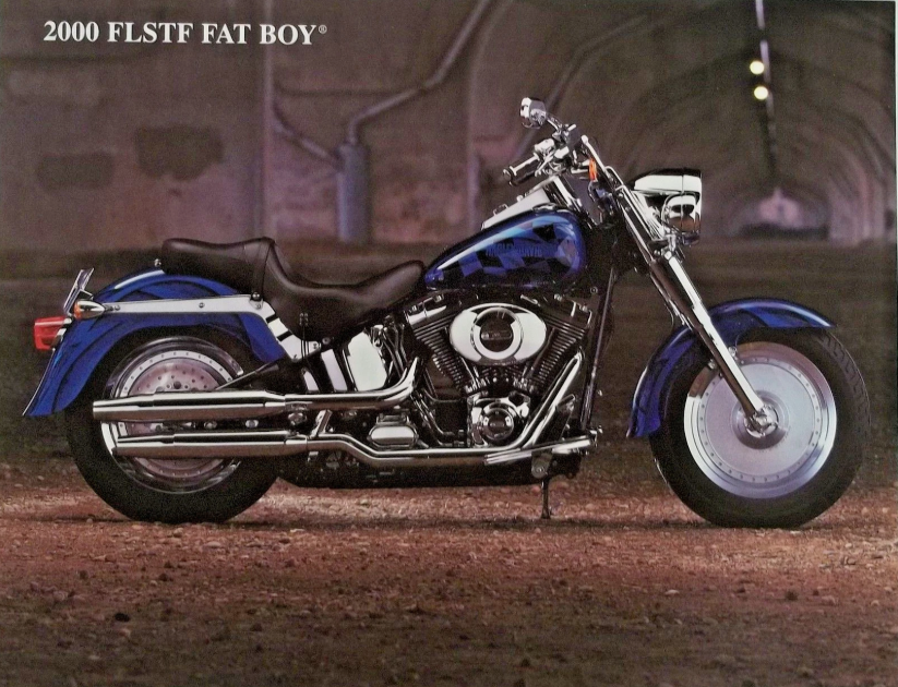 Harley Accessory Sheet 2000 FLSTF Fat Boy COLOR PHOTO