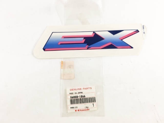 56050-1866 NOS Kawasaki EX500 Upper Cowling Decal 1993 Blue White