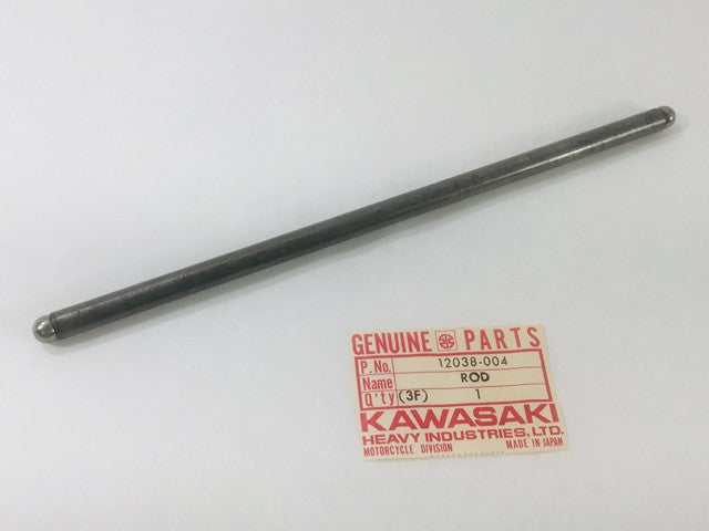 12038-004 NOS Kawasaki Exhaust Push Rod W1, W2