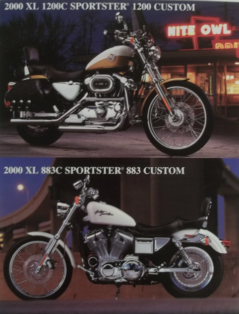 Harley Accessory Sheet 2000 XL 1200C Sportster 1200 Custom 883C COLOR PHOTO