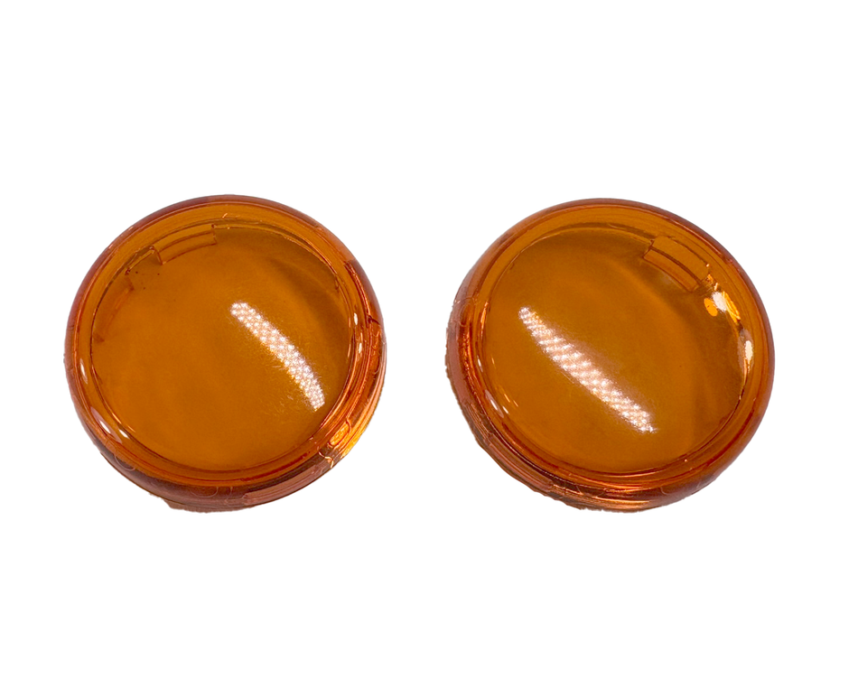 68973-00 OEM Harley Sportster Turn Signal Lens Amber Set of 2