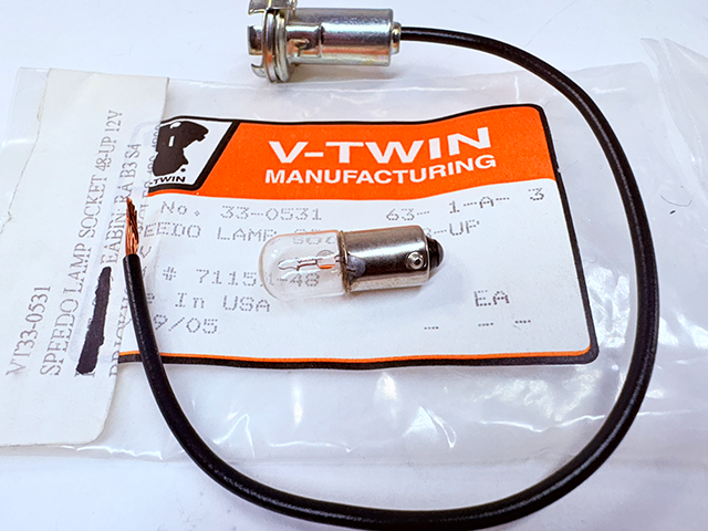 71151-48 Speedometer Lamp Socket Panhead Shovelhead