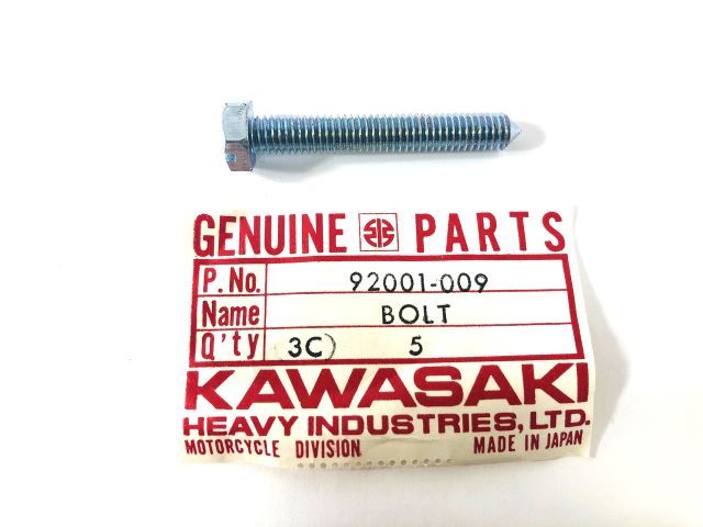 92001-009 NOS Kawasaki A Series 6mm Chain Adjuster Bolt
