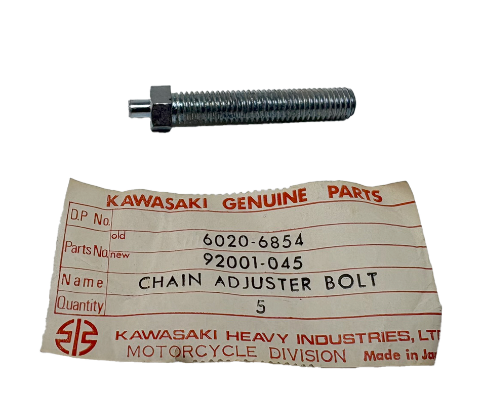 92001-045 NOS Kawasaki W1 W2 Chain Adjuster Bolt