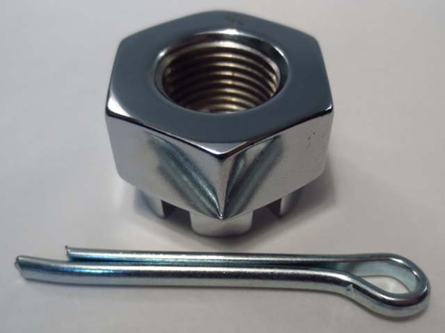 92015-055 16mm Chrome Rear Axle Nut with Cotter Pin