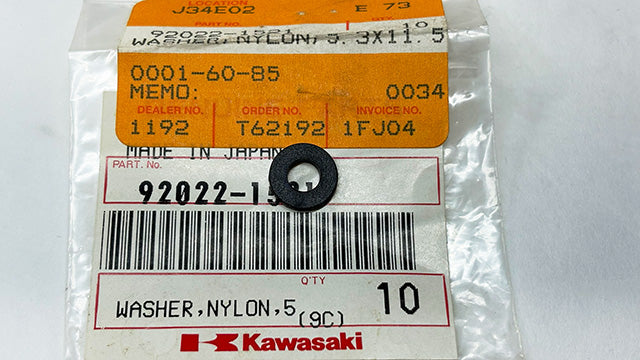92022-1521 NOS Kawasaki Nylon Washer for Windshield Screw