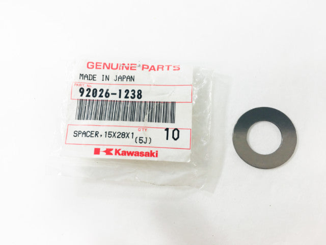 92026-1238 NOS Kawasaki KX250 Spacer 15x28x1