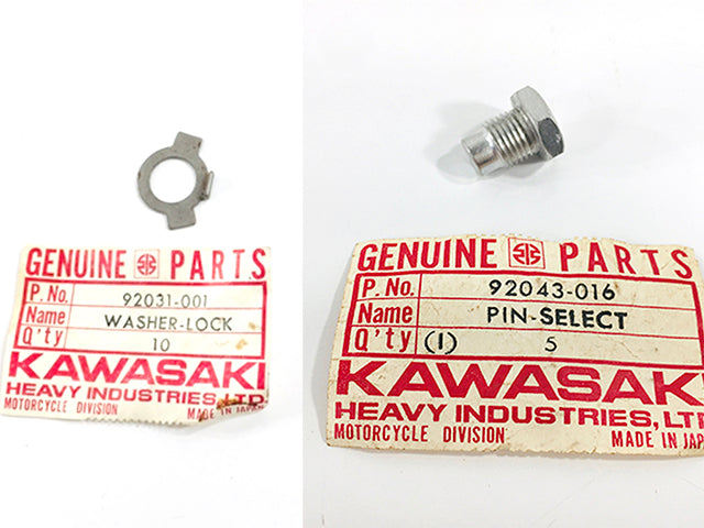 NOS 92043-016 92031-001 Kawasaki Z1 Select Fork Guide Pin H1
