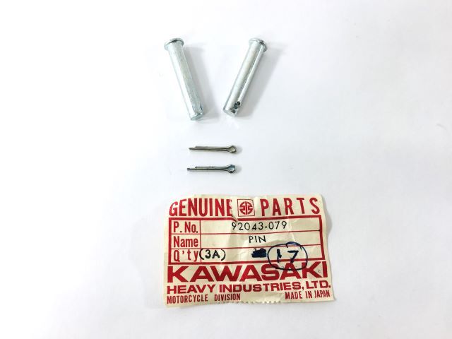 92043-079 KIT NOS Rear Footrest Pins Set of 2 Z1