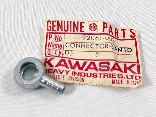 92061-003 NOS Kawasaki H1 500 A Series Oil Banjo Bolt Fitting