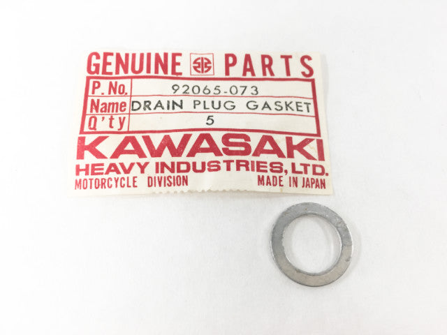 92065-073 NOS Kawasaki Tecate Drain Plug Washer