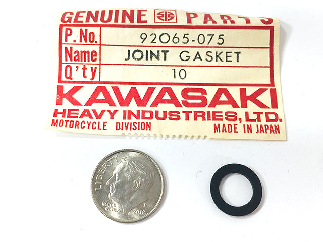 92065-075 NOS Kawasaki MT1 KV75 Fuel Lock Joint Gasket