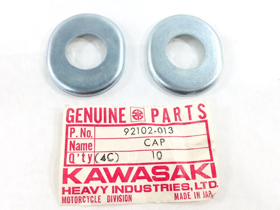 92102-013 NOS Kawasaki KZ900 Police Rear Turn Signal Stay Cap Set of 2