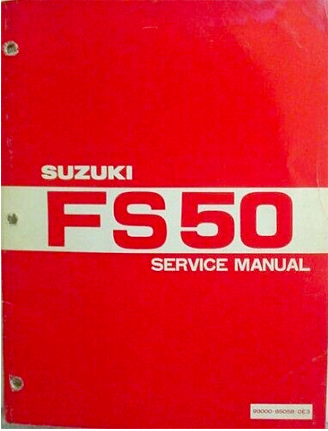 99000-85058-0E3 Suzuki SFS50 Factory Service Manual With Supplement