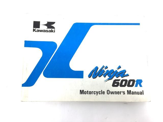 99920-1483-02 Kawasaki Ninja 600R ZX 600 C3 Owner's Manual ZX600-C3 1990