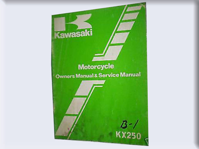 99920-1163-01 Factory Kawasaki KX250 KX 250 B1 Service Manual