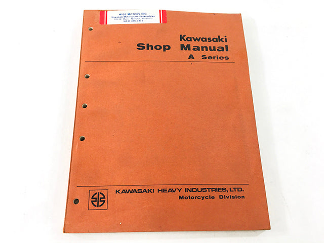 99995-212 Kawasaki A Series Shop Manual A1 A7 H1 500