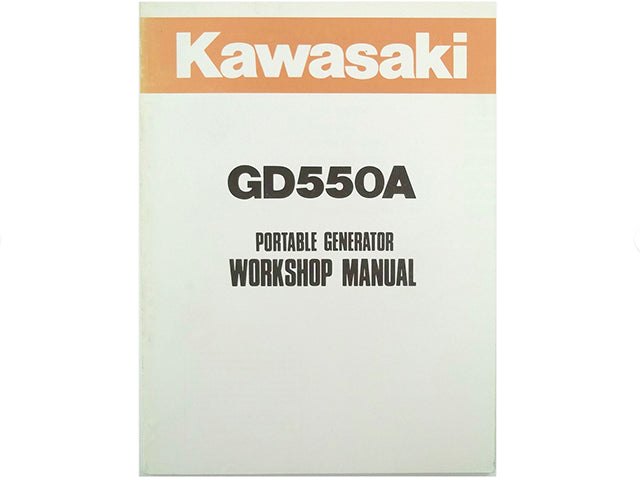 Kawasaki Portable Generator Workshop Manual GD550A