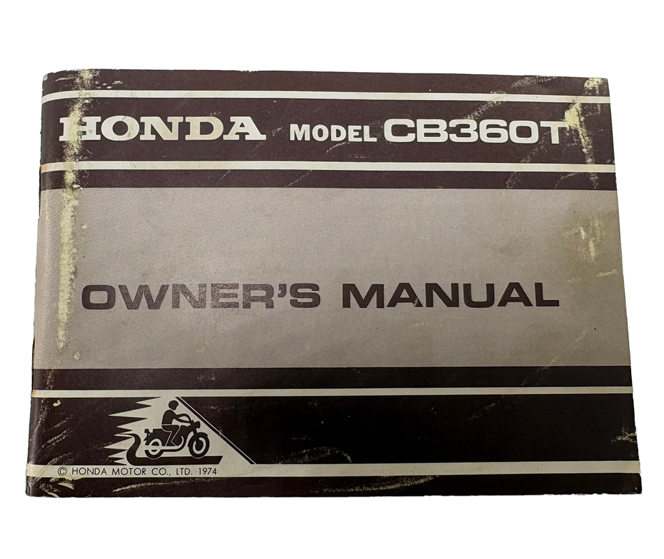 Genuine Honda CB360T Owners Manual