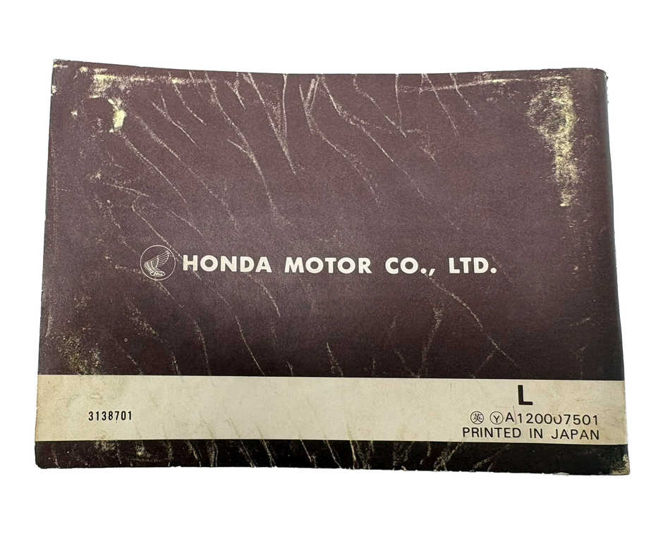 Genuine Honda CB360T Owners Manual