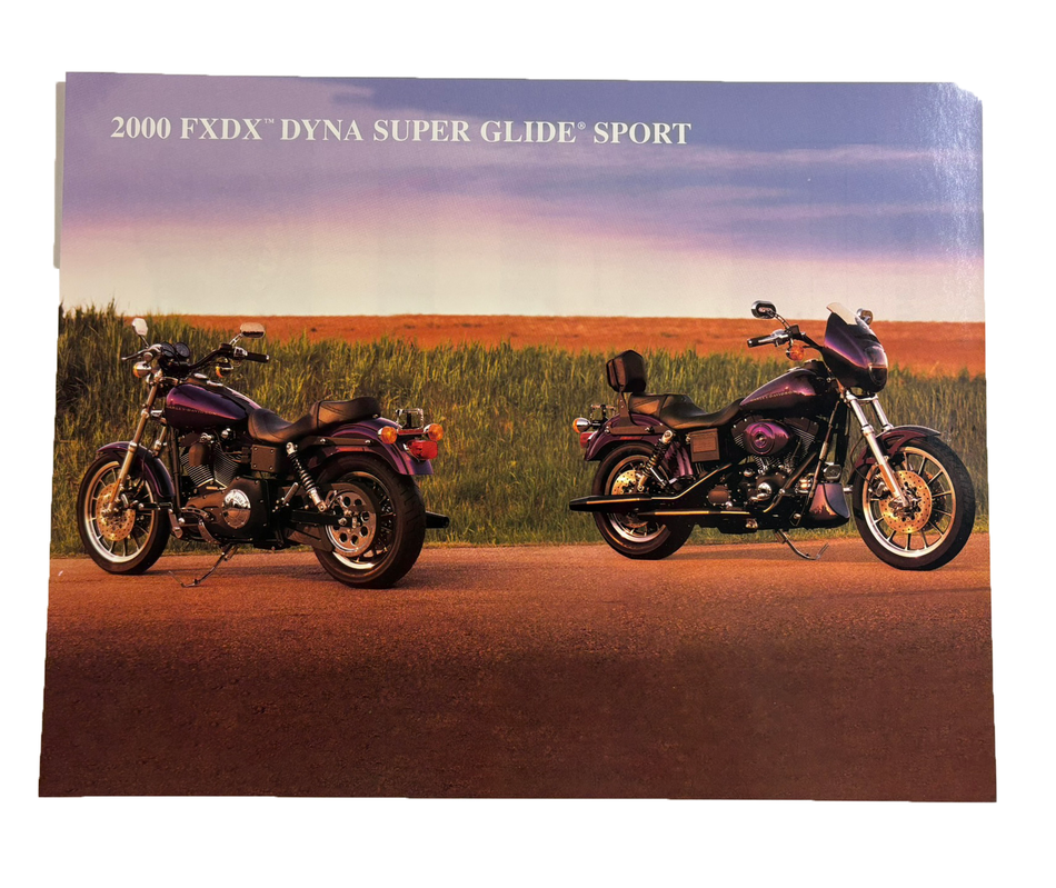 HARLEY Accessory Sheet 2000 FXDX Dyna Super Glide Sport COLOR PHOTO